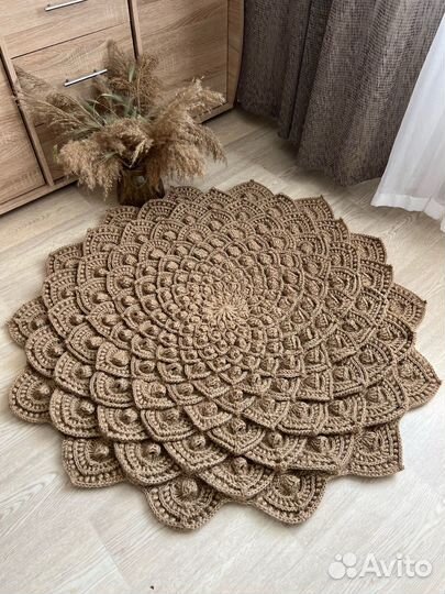 Коврик бохо hand made