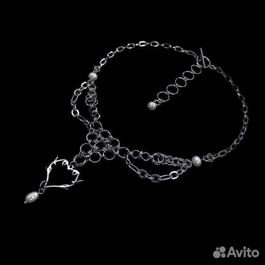 Колье эльфиская кольчуга из стали