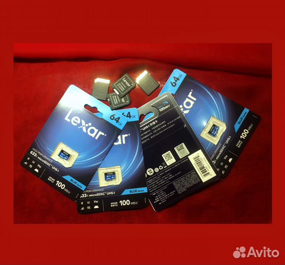 Карта памяти MicroSD Lexar 64Gb 633x