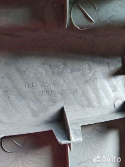 Накладка порога (внутренняя) задняя левая Hyundai