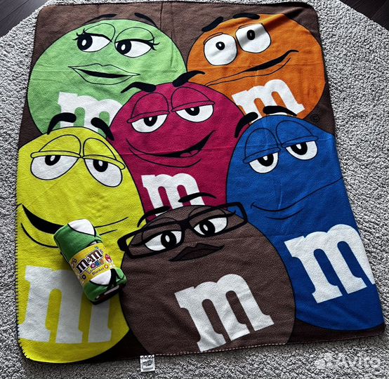 Плед детский M&Ms