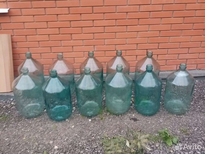 Бутыли стеклянные СССР 10,20,50 литров трасса М4