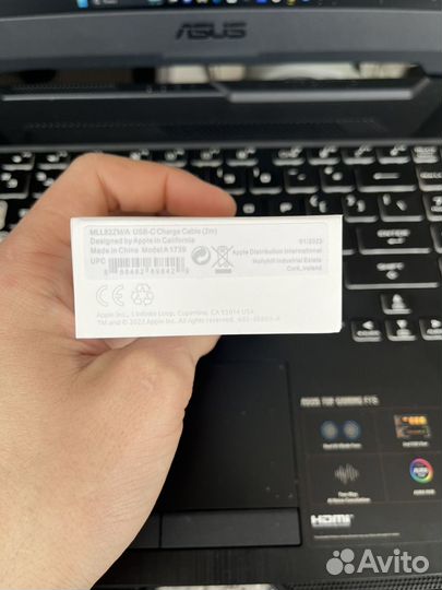 Кабель usb type c Apple 2 метра