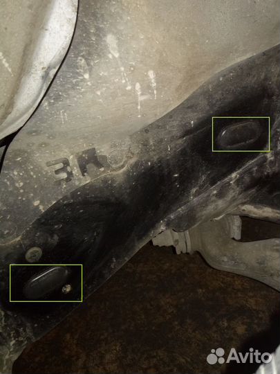 Набор резиновых заглушек в раму Прадо 120/95