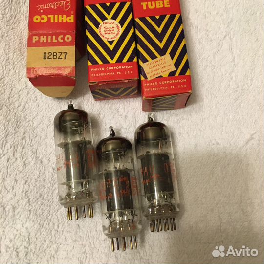 Радиолампы 12bz7/12ax7 Philko, Sylvania