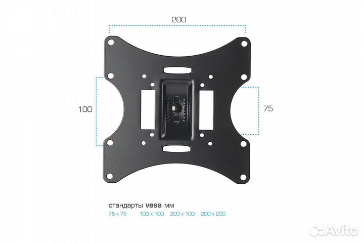 Настенный кронштейн для тв Arm Media LCD-201 black
