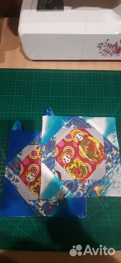 Прихватки для кухни, салфетки под горочее