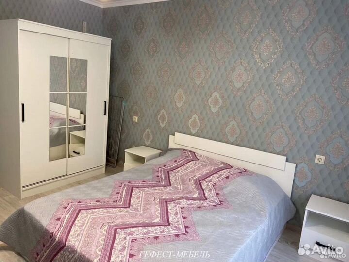 Шкаф-купе Элегант 1 Белый гладкий