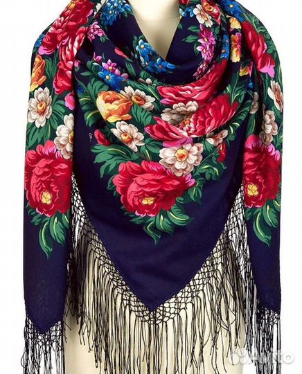 Павловопосадский платок, шерсть