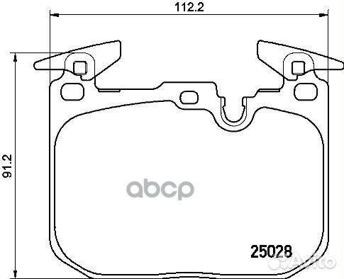 Колодки тормозные дисковые перед P 06 088 P