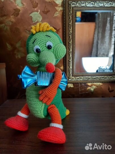 Дракончик ручная работа высота 26 см