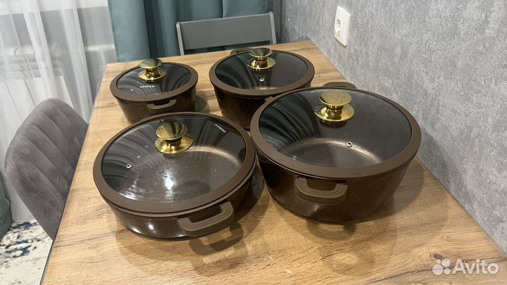 Набор кастрюль из алюминия