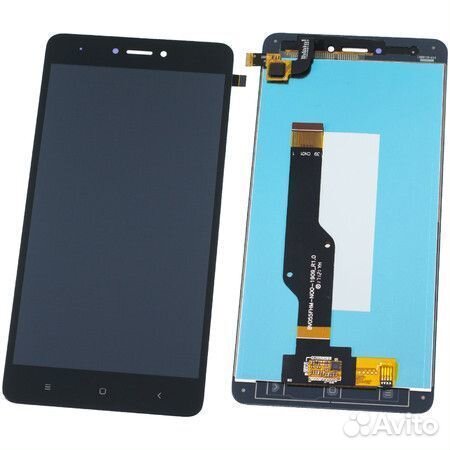 Дисплей для Xiaomi Redmi Note 4X Черный - Оптима