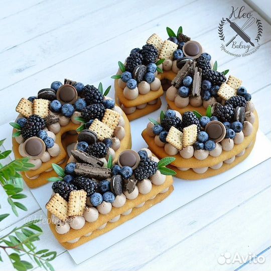 Коржи для торта цифра