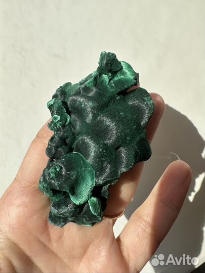 Минерал малахит шелковый