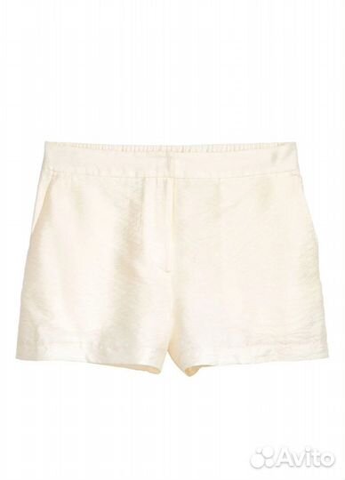 H&M Шорты с резинкой сзади молочные EUR 42 XL