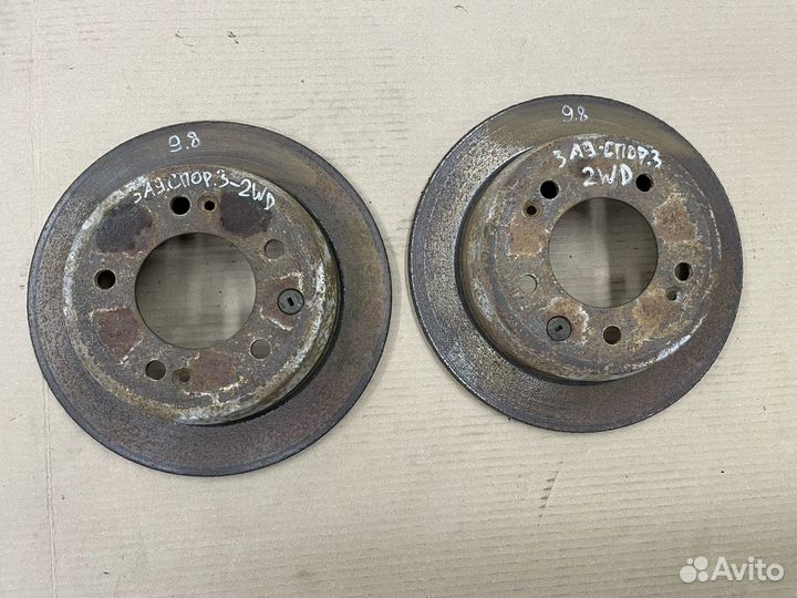 Диски тормозные задние 2wd Спортейдж 3 ix35 ceed 1