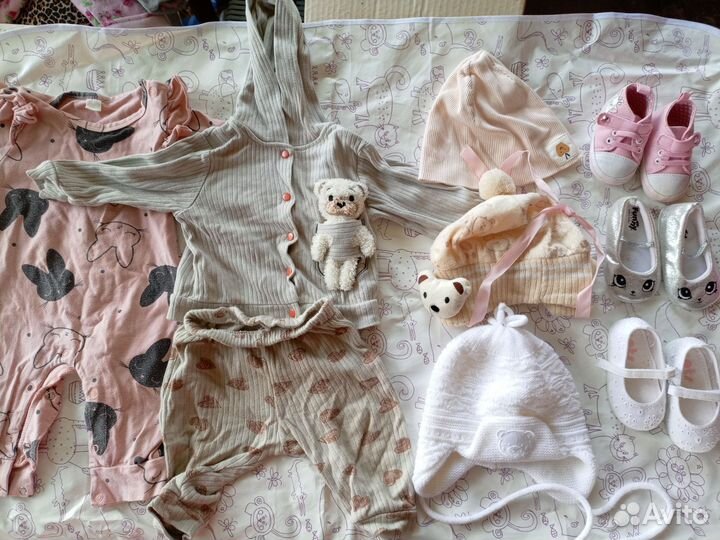 Большой пакет одежды для девочки 68 74