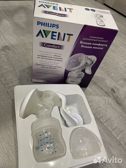 Молокоотсос avent ручной и принадлежности в роддом