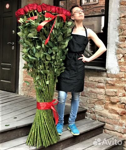 Высокие розы 150 см заказ №392