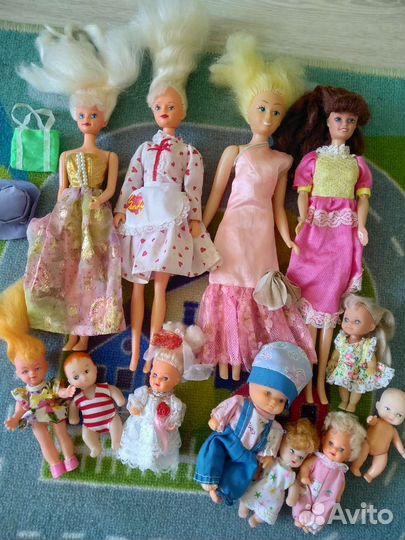 Барби 90х, СССР, Сенди, пупсы пакетом