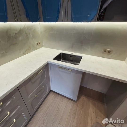 Столешница из искусственного камня (кварц, акрил)