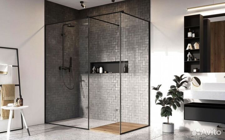 Стеклянные душевые