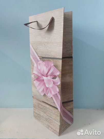 Пакет подарочный под бутылку