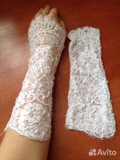 Свадебные рукавички