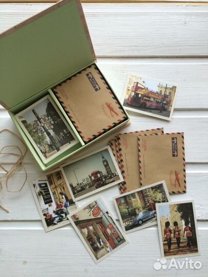 Открытки с видами Праги и конверты