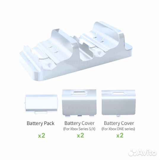 Док станция + аккумуляторы xbox one / series s x