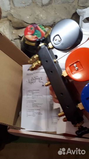 Манометрический коллектор пятивентильный под фреон