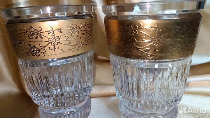 Хрустальные парные вазы марки Moser 70 г