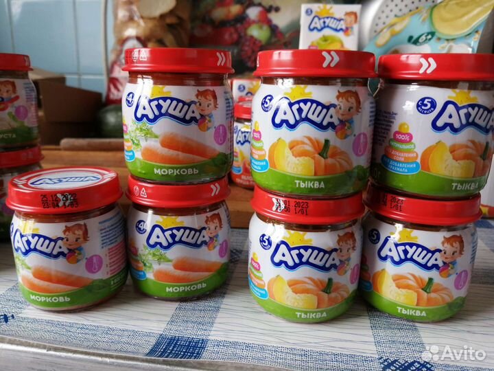 Агуша в банках (4 коробки)