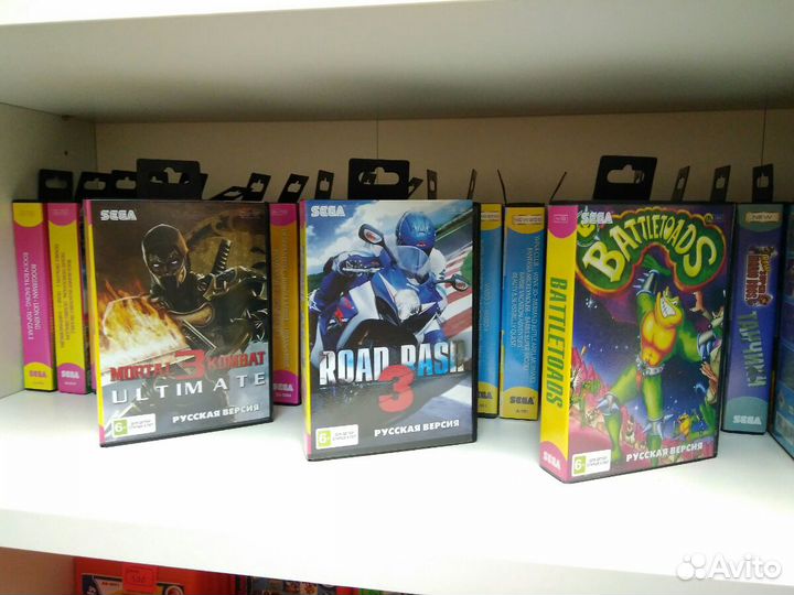 Картриджи для приставок sega 16 и 8 bit