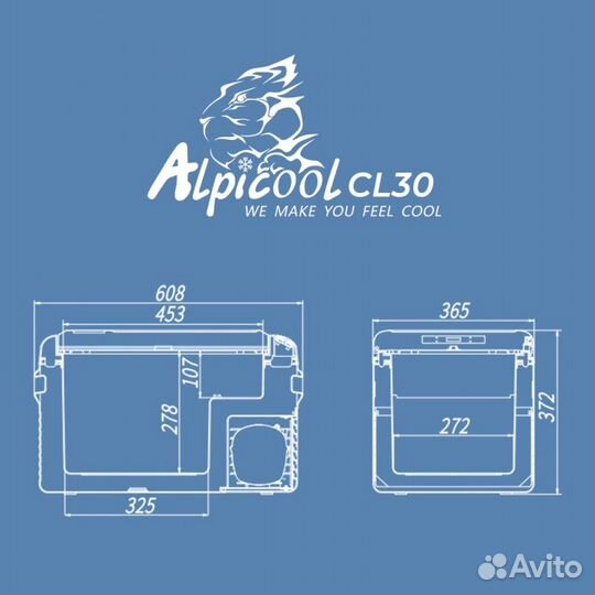 Автохолодильник alpicool cl 30