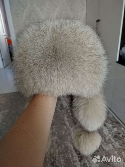 Шапка мутон песец