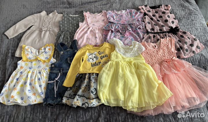 Детские вещи на девочку пакетом 86 92
