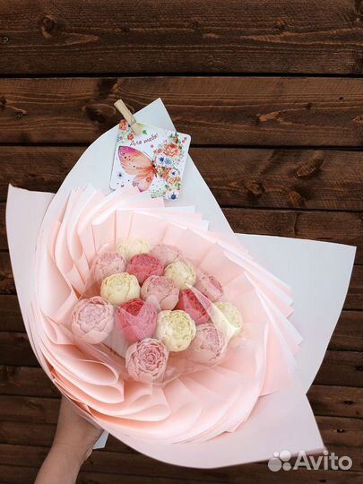 Букет из шоколадных цветов