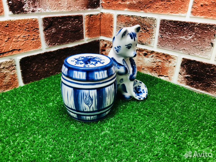 Z.8768 бочонок для меда Гжель