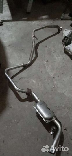 Audiq7 глушитель выхл газов автономного отопителя