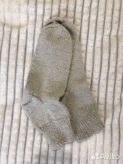 Носки ручной вязки шерстяные теплые