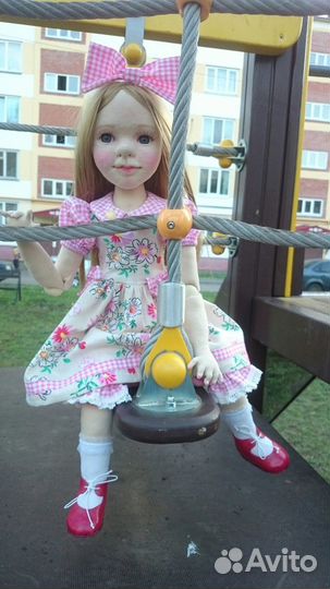 Кукла ручной работы из ткани Светлана