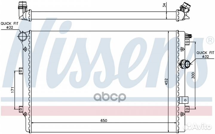 Радиатор 65015 Nissens