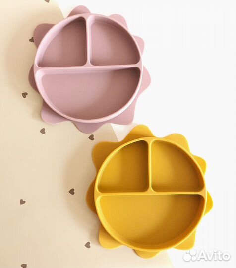 Детская тарелка силиконовая