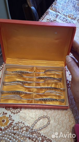 Набор мельхиоровых вилок СССР