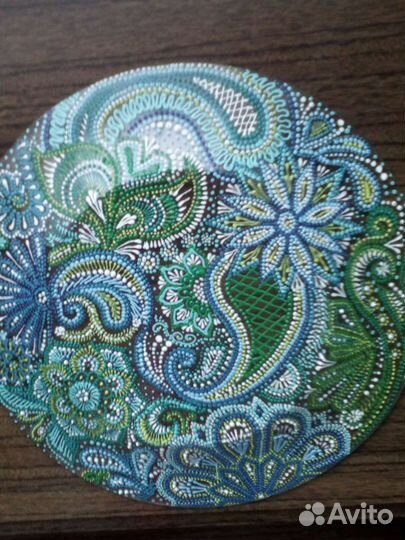 Тарелки с точечной росписью