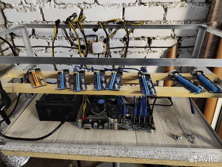 Корпус/тушка для 8 видеокарт