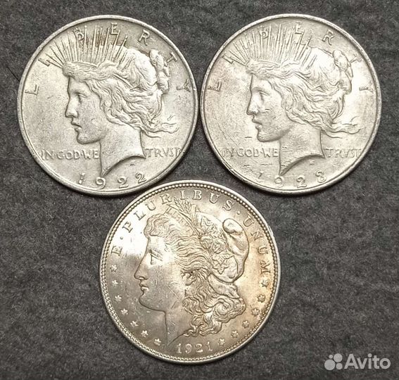 Монеты Морган Мирный Серебро