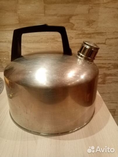 Чайник со свистком 4 литра нержавейка